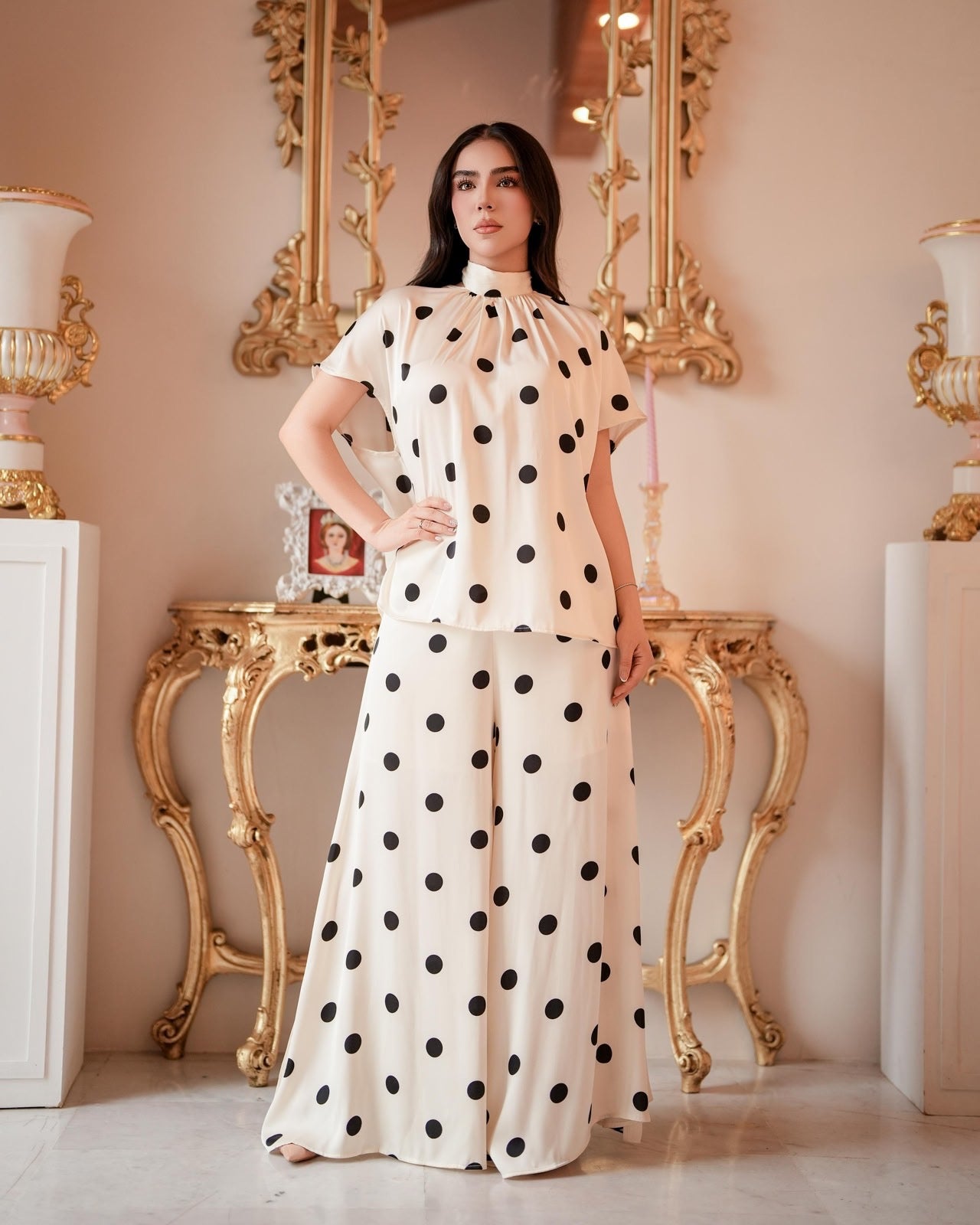 Vestido Bianca polka