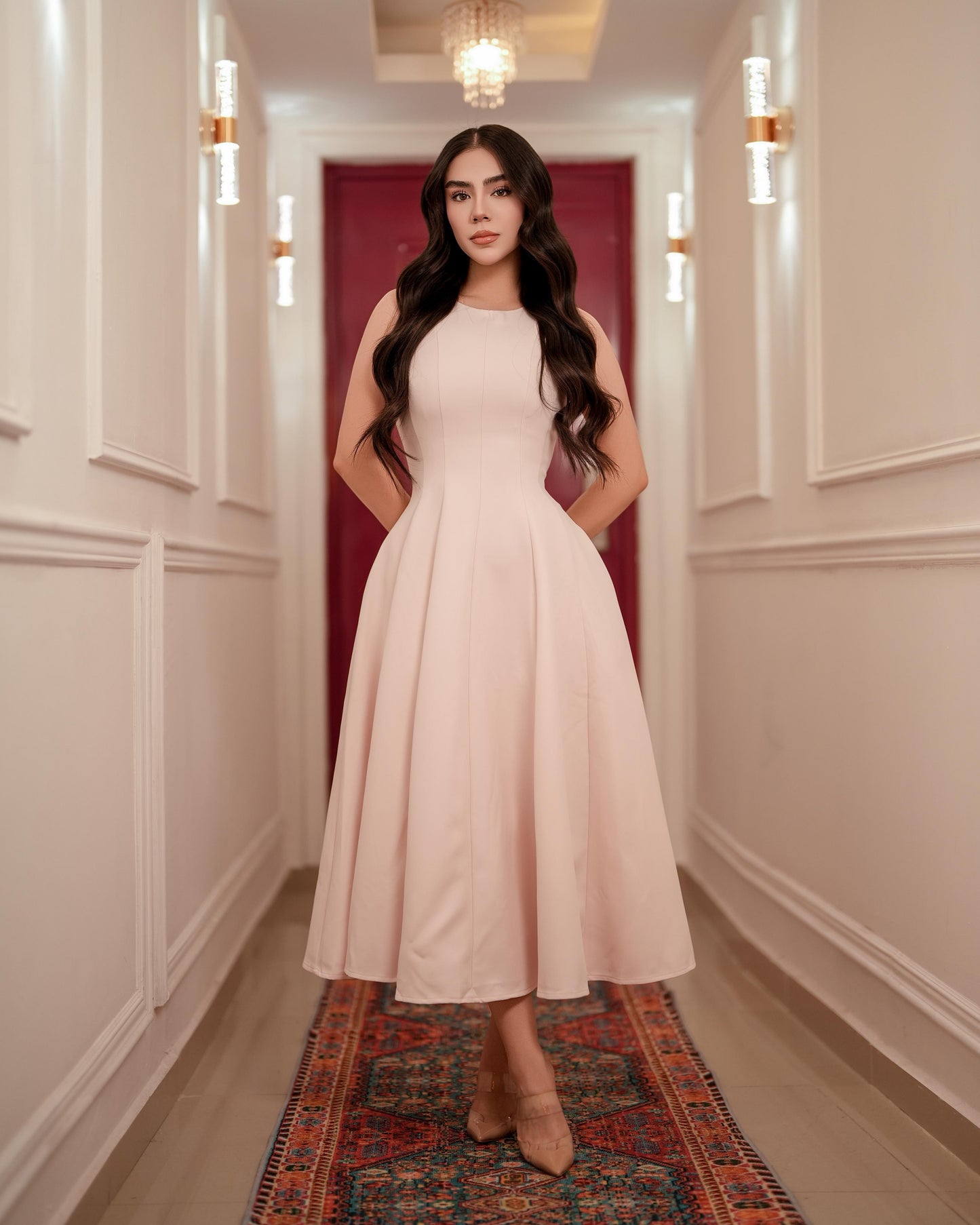 Vestido blush elegance