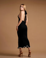 Vestido long halter black