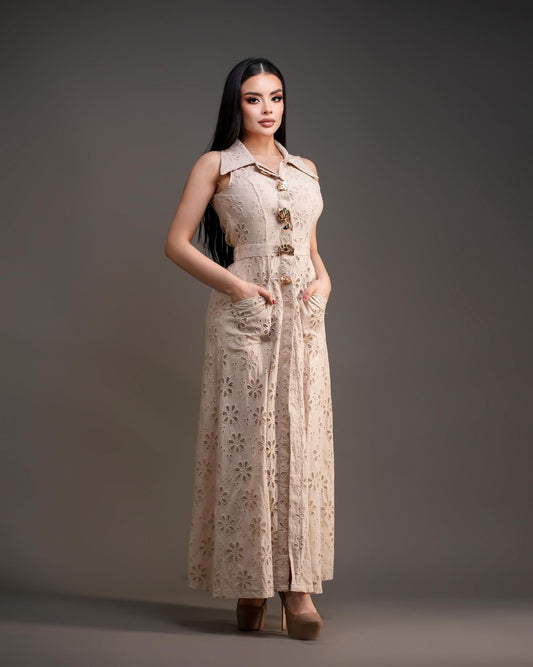 Maxi dress beige