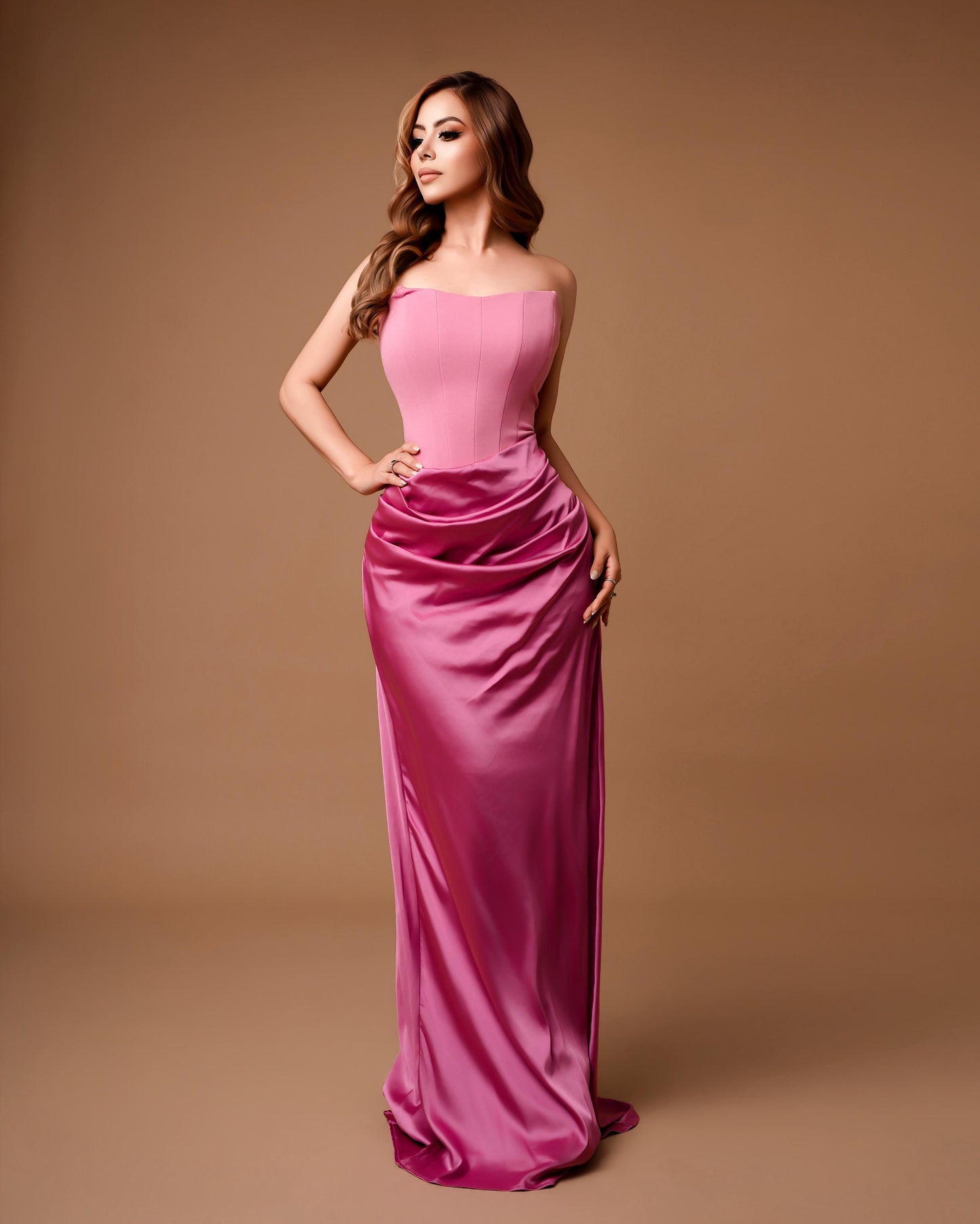 Vestido diva Fushia