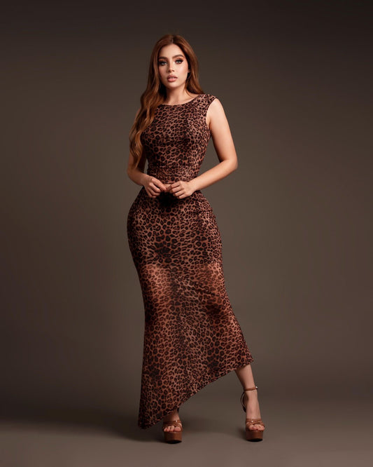 Maxi dress animal print