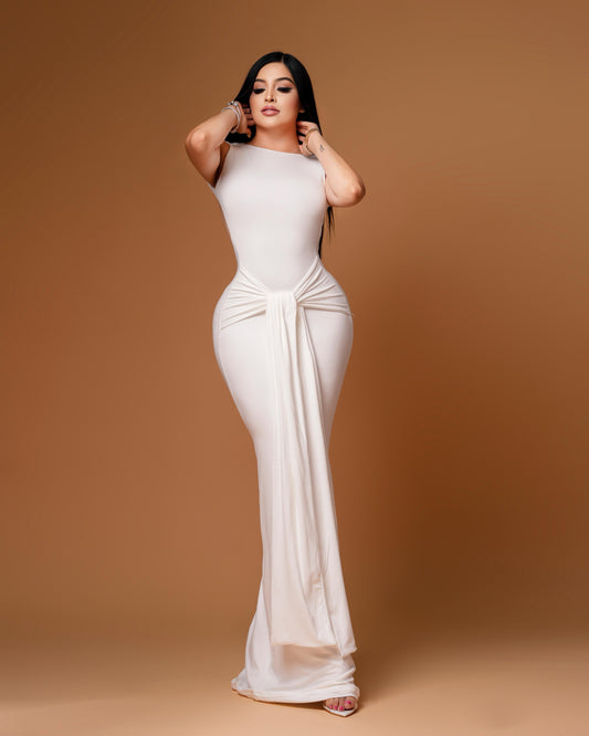 WHITE MAXI DRESS