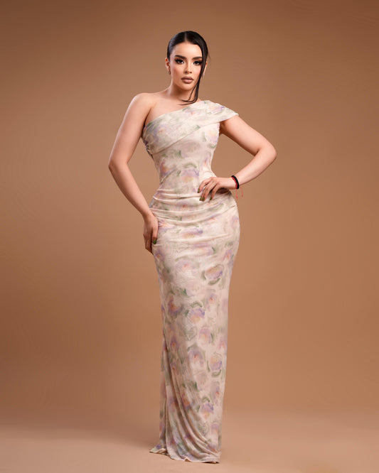 Vestido largo flores