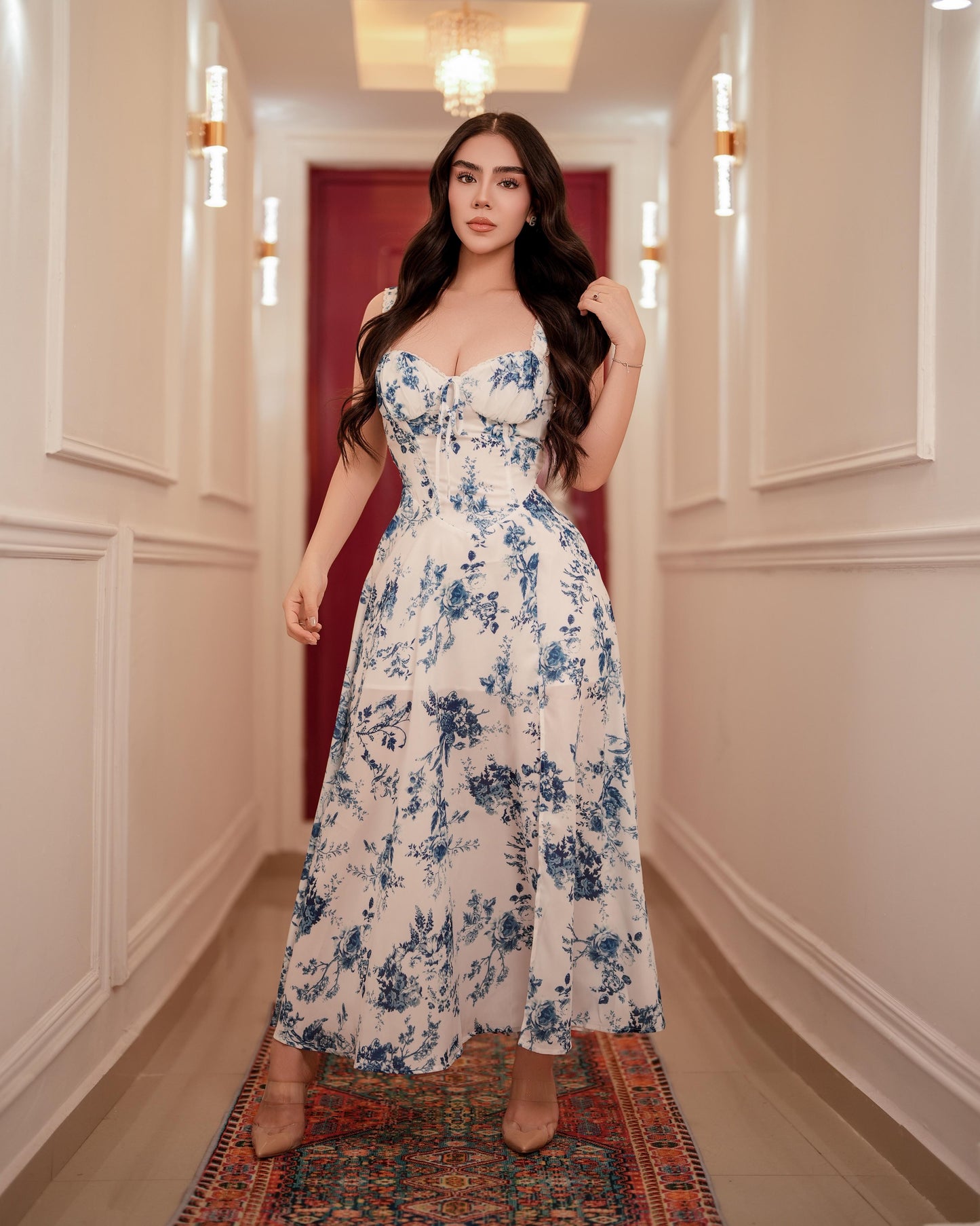 Vestido blue porcelain