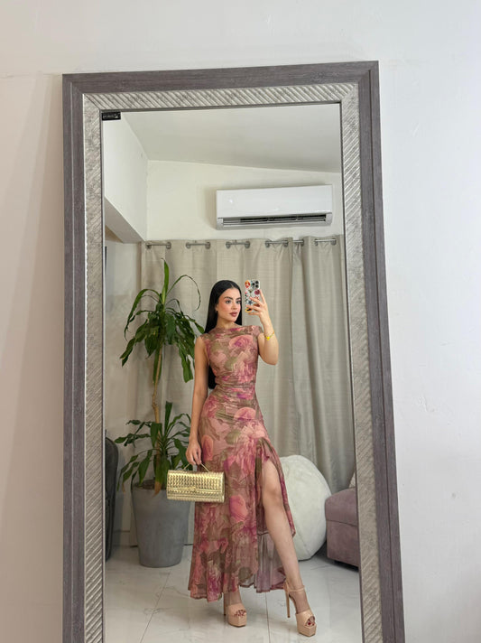 Vestido Pink Garden