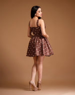 Vestido Mini Polka Brown