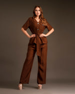 Set button shirt brown