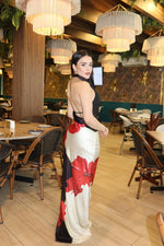 Vestido largo escote espalda