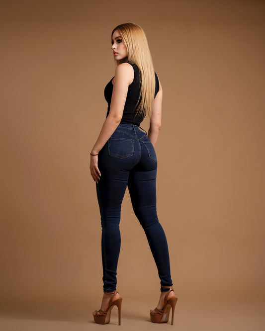 Pantalon straight oscuro