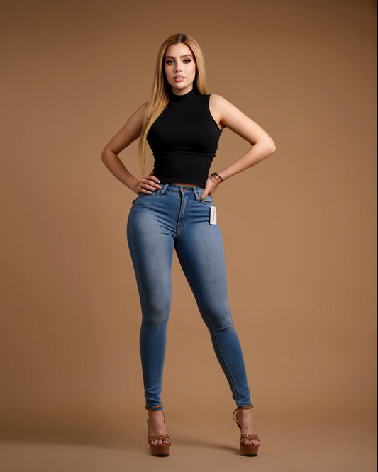 Pantalón azul médium