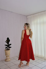 Vestido polka red